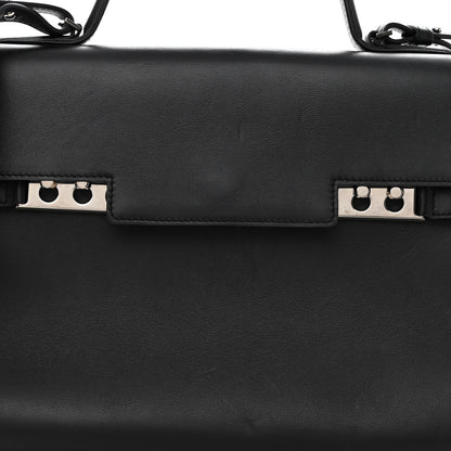 Delvaux Calfskin GM Tempete Satchel Black 7 of 9