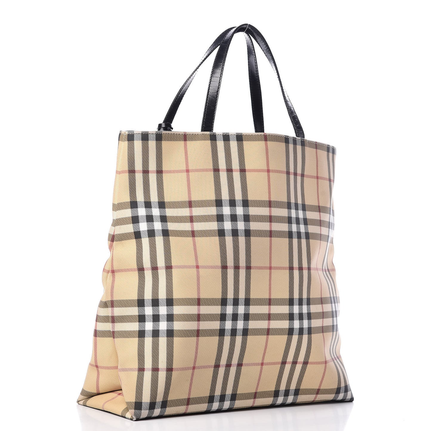 House Check Large Tote Black