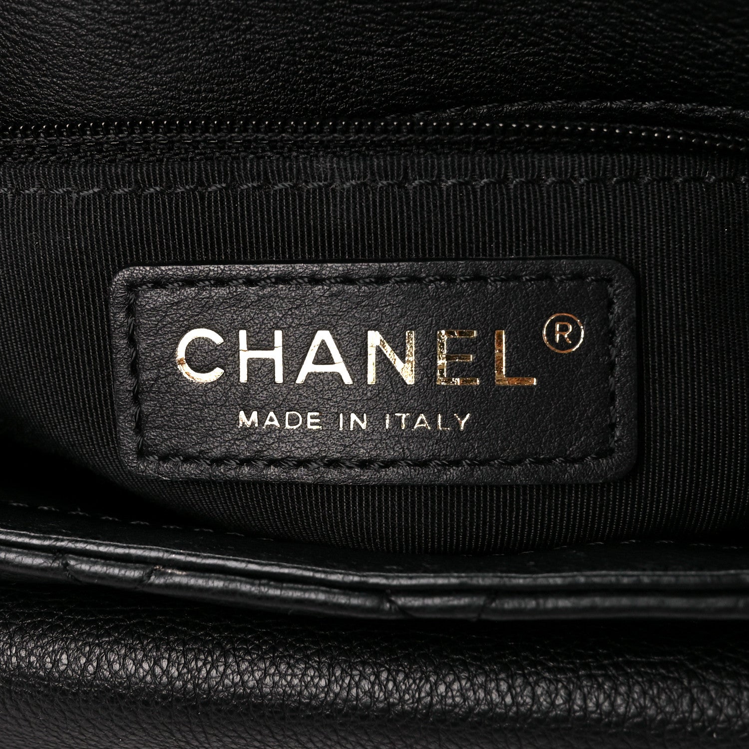 Chanel Grained Calfskin Quilted Messenger Flap Black 7 of 11