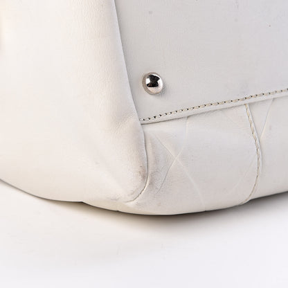 Chanel Calfskin Bowling Bag White 10 of 21