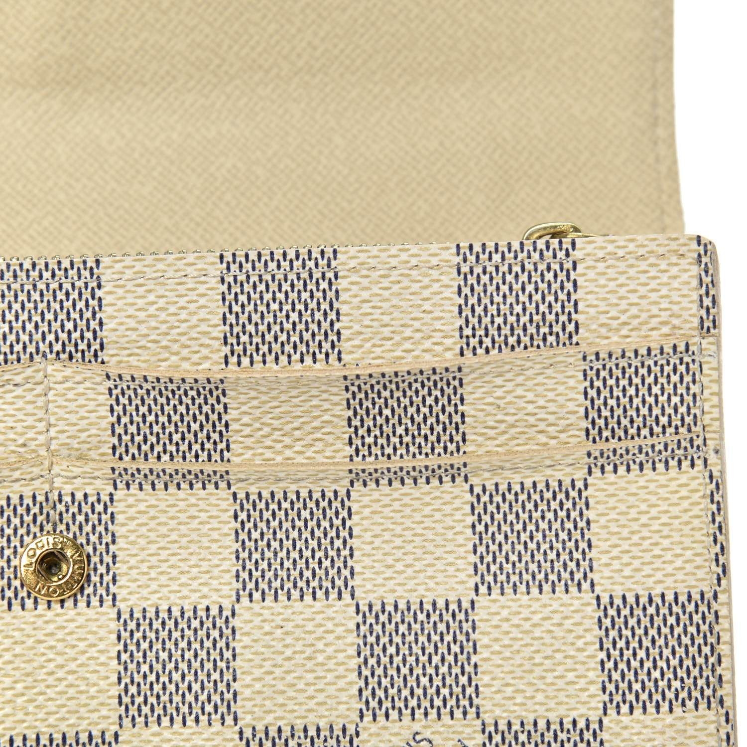 Louis Vuitton Damier Azur Sarah Wallet 12 of 12