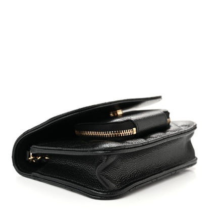 Chanel Caviar Quilted Business Affinity Clutch With Chain Black 4 of 11
