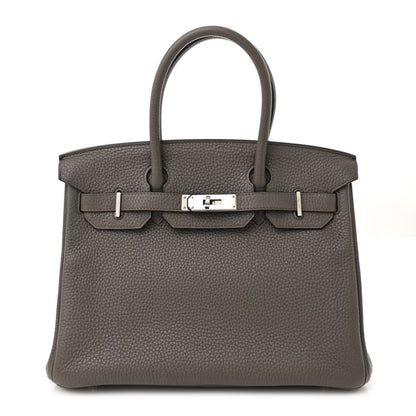 Hermes Taurillon Clemence Birkin 30 Etain 1 of 15
