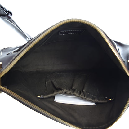 Chloe Calfskin Marcie Saddle Shoulder Bag Black Raisin 5 of 12