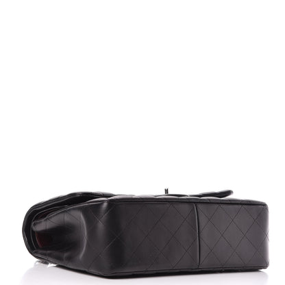 Chanel Lambskin Quilted Jumbo Double Flap Black 5 of 14