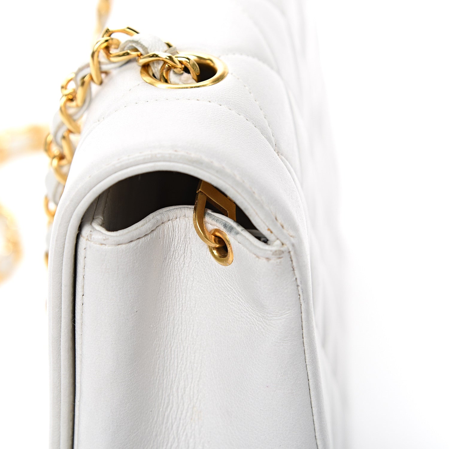 Chanel Lambskin Quilted Small Single Flap White 14 of 14
