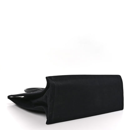 Saint Laurent Linen Calfskin Rive Gauche Tote Black 4 of 10