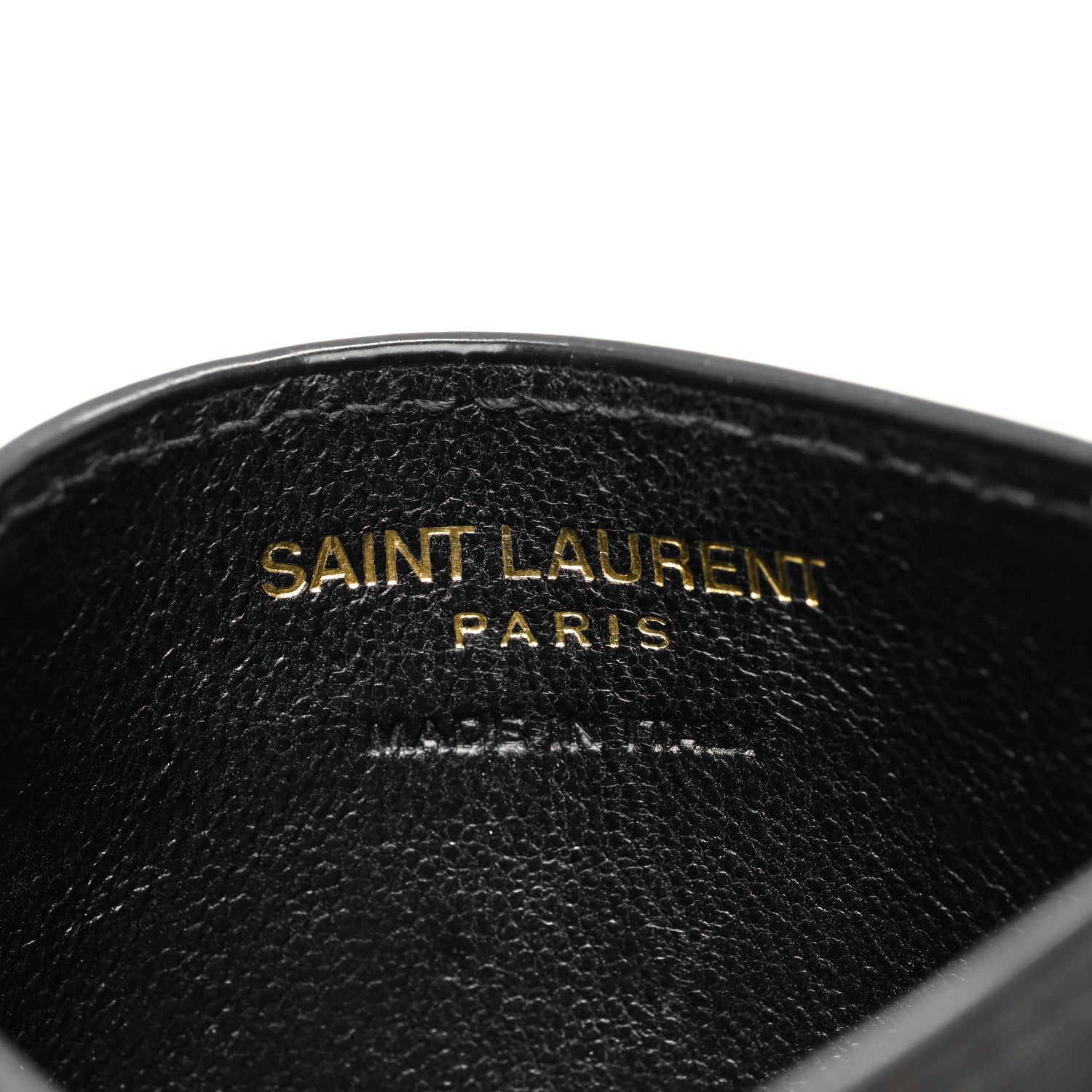 Saint Laurent Patent Monogram Credit Card Case Tortoiseshell 6 of 8