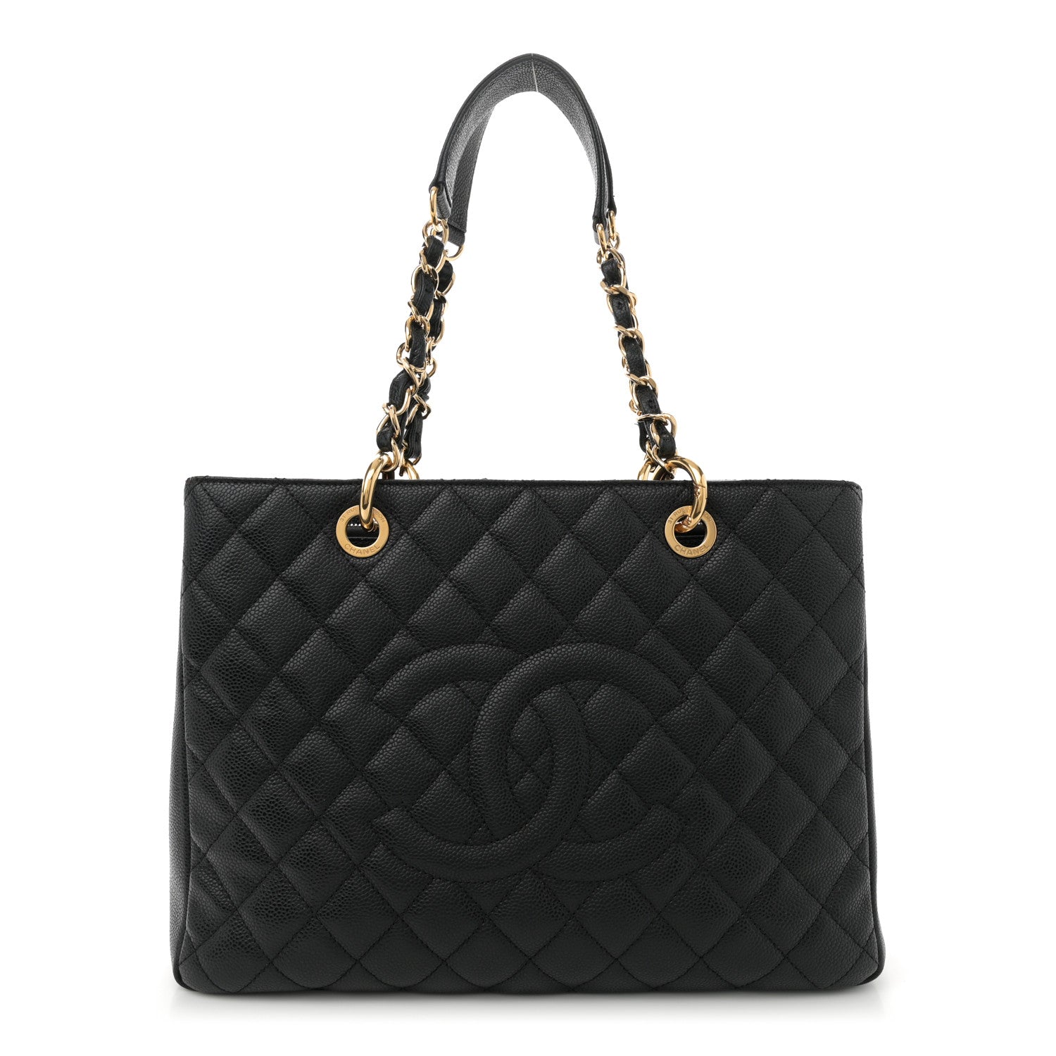 Chanel Caviar Quilted Grand Shopping Tote GST Black 1 of 13