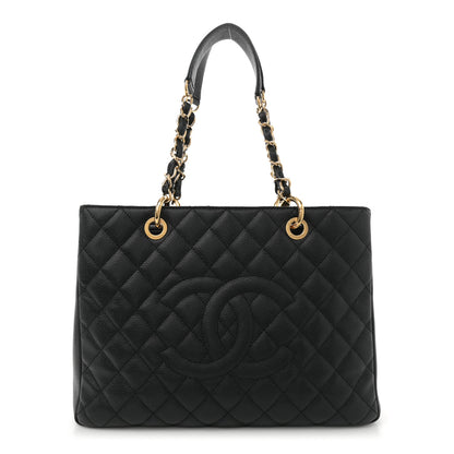 Chanel Caviar Quilted Grand Shopping Tote GST Black 1 of 13