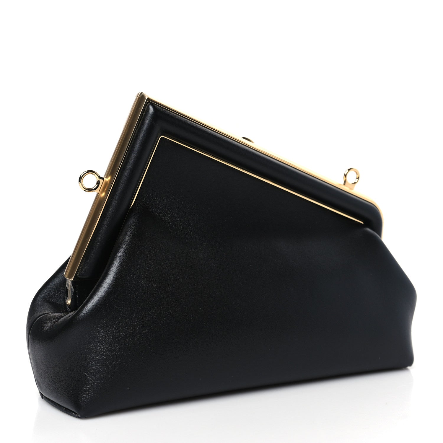 Fendi Shiny Nappa Small Fendi First Black 3 of 9