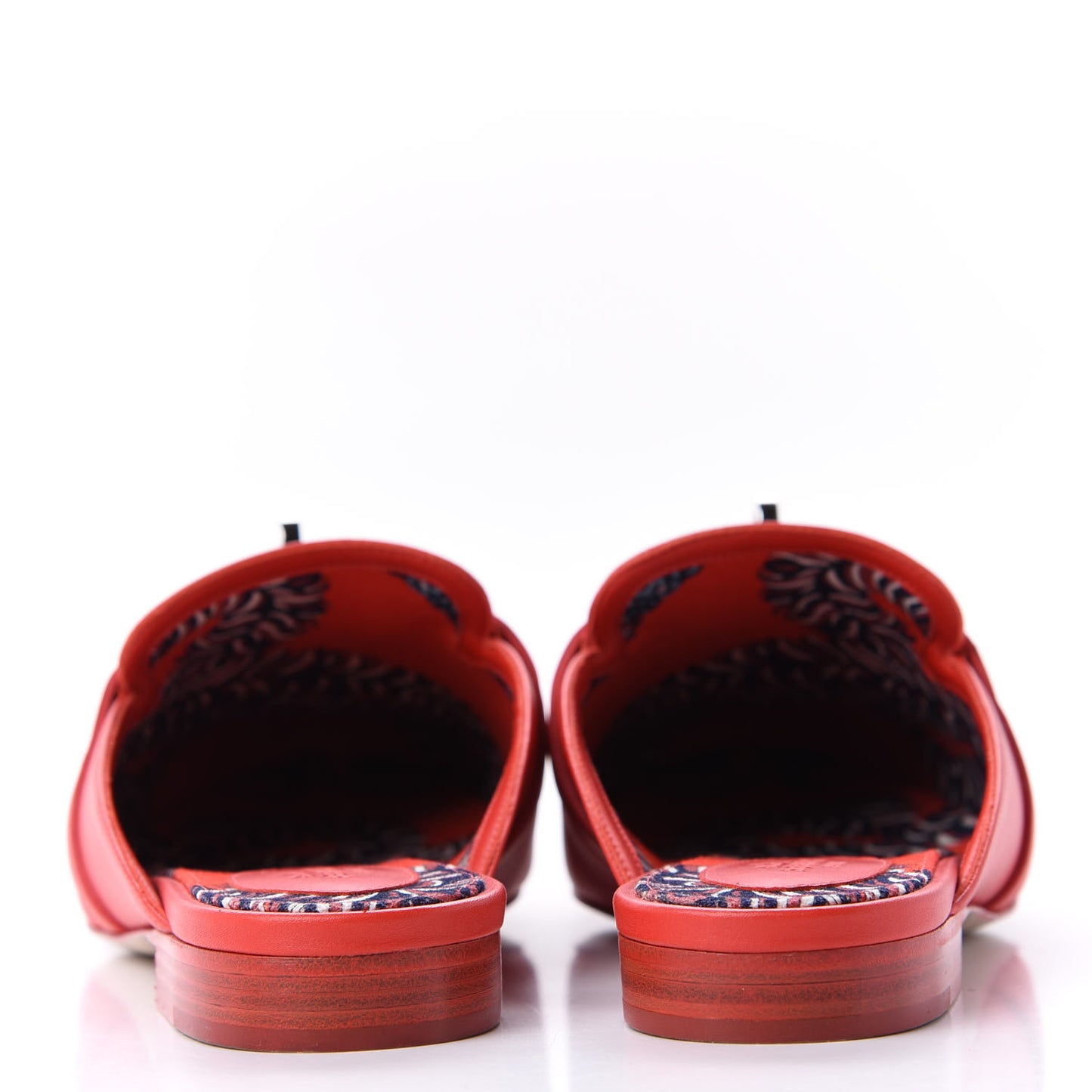 Calfskin Oz Mules 38.5 Pavot
