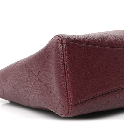 Chanel Grained Calfskin Large Shopping Bag Dark Burgundy 10 of 12