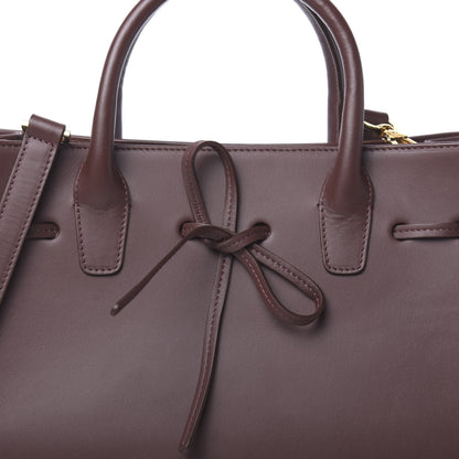 Mansur Gavriel Calfskin Sun Bag Burgundy 10 of 11