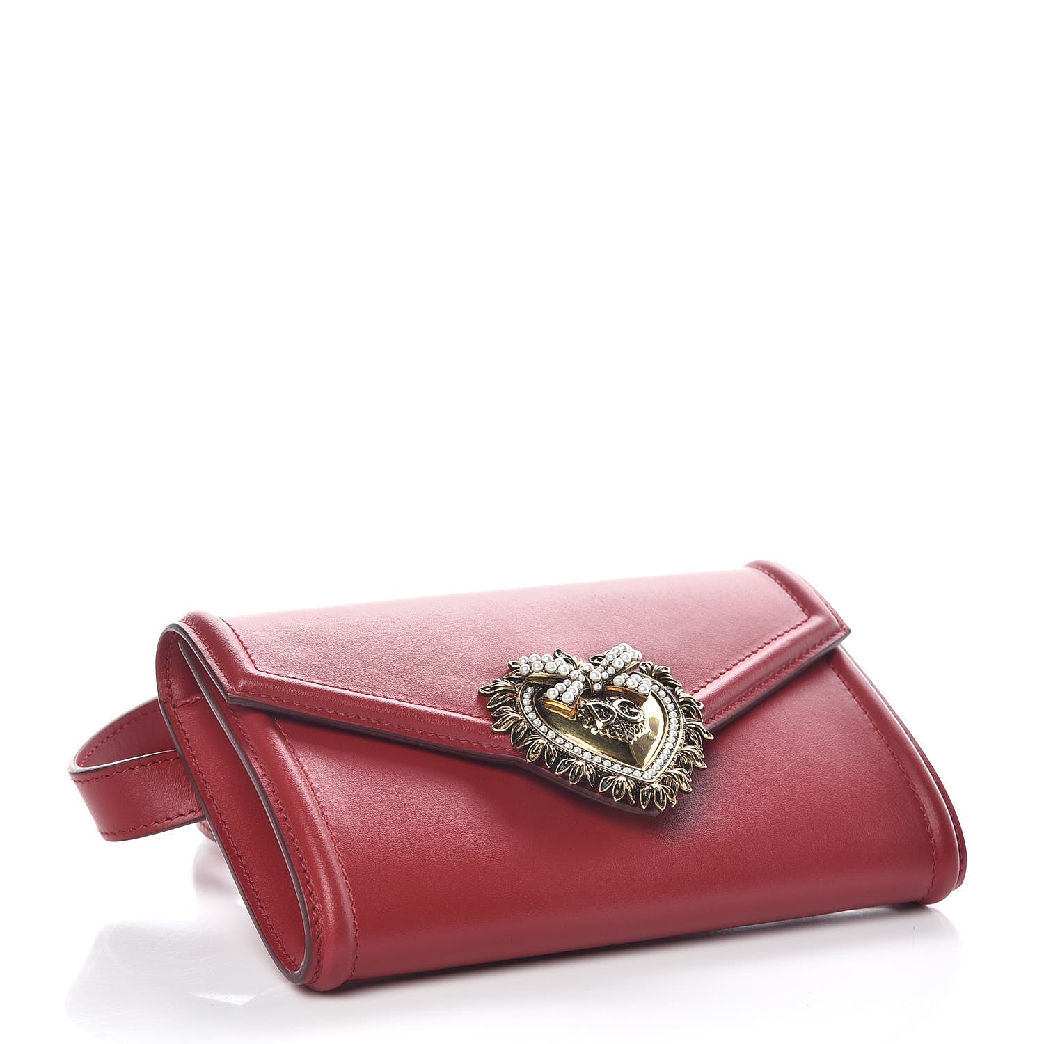 Dolce & Gabbana Agnello Vitello Devotion Belt Bag Red 4 of 7