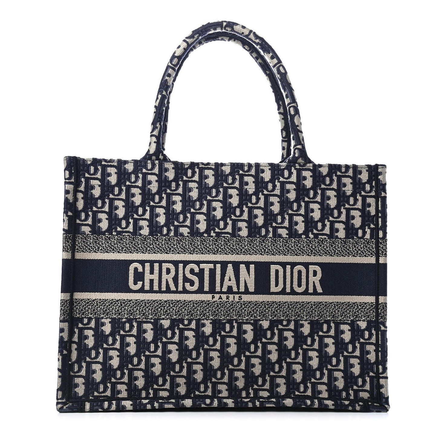 Oblique Medium Book Tote Blue Multicolor