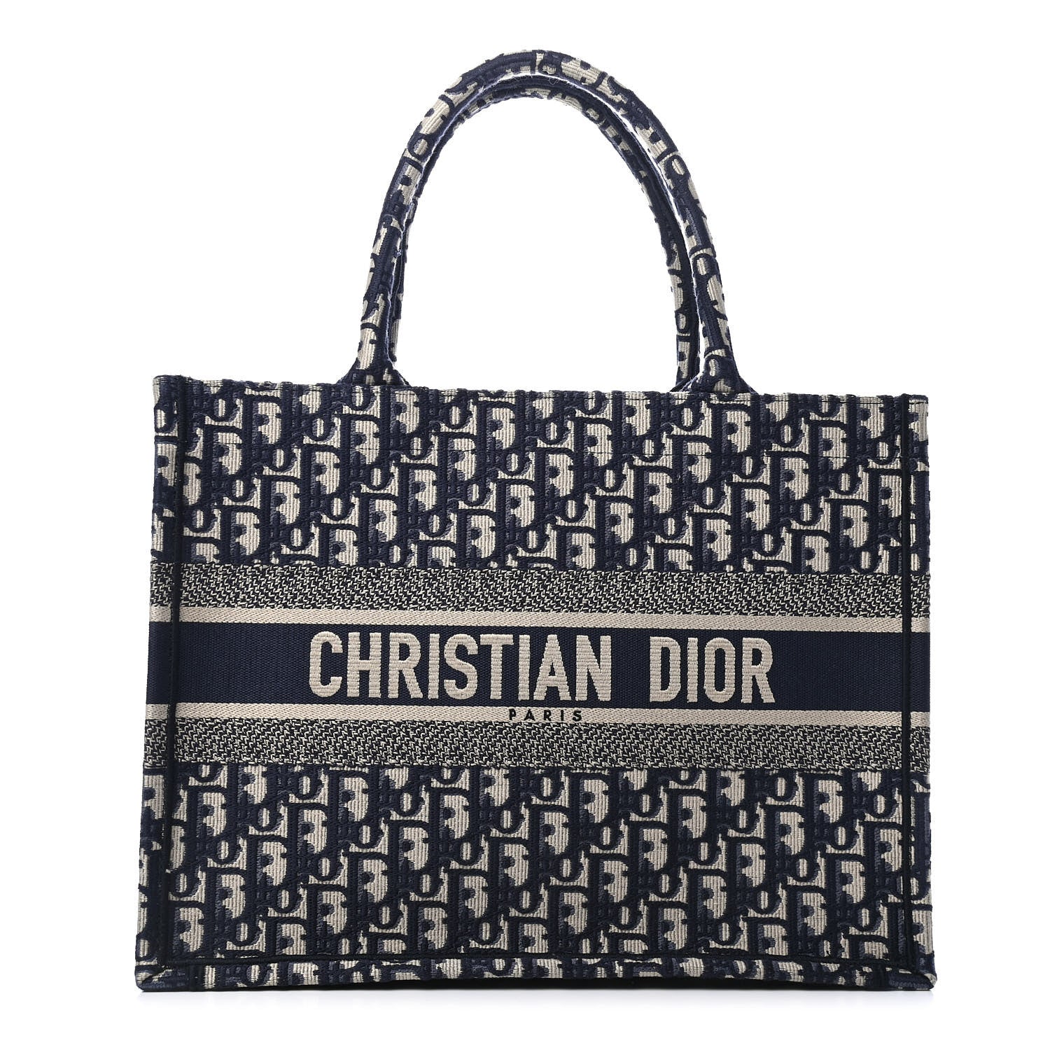 Christian Dior Oblique Medium Book Tote Blue Multicolor 1 of 10