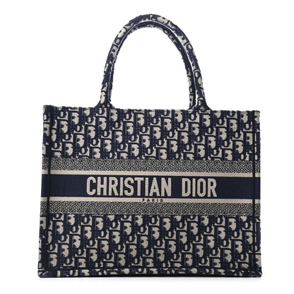 Christian Dior Oblique Medium Book Tote Blue Multicolor 1 of 10