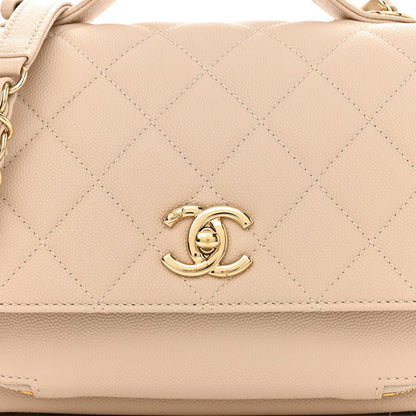Chanel Caviar Quilted Medium Business Affinity Flap Beige 8 of 10