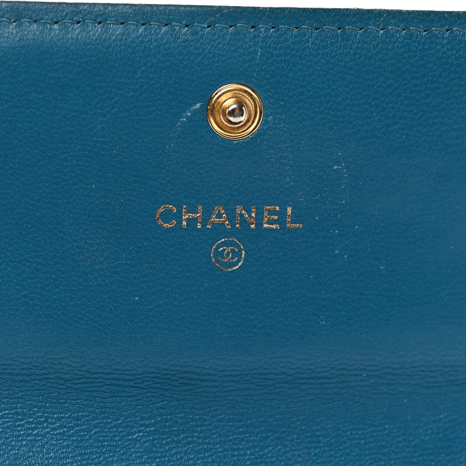 Chanel Lambskin Quilted Chanel 19 Flap Wallet Dark Green 6 of 12