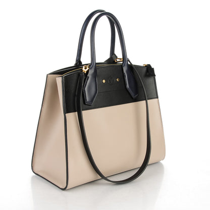 Louis Vuitton Calfskin City Steamer MM Gris Black 3 of 6