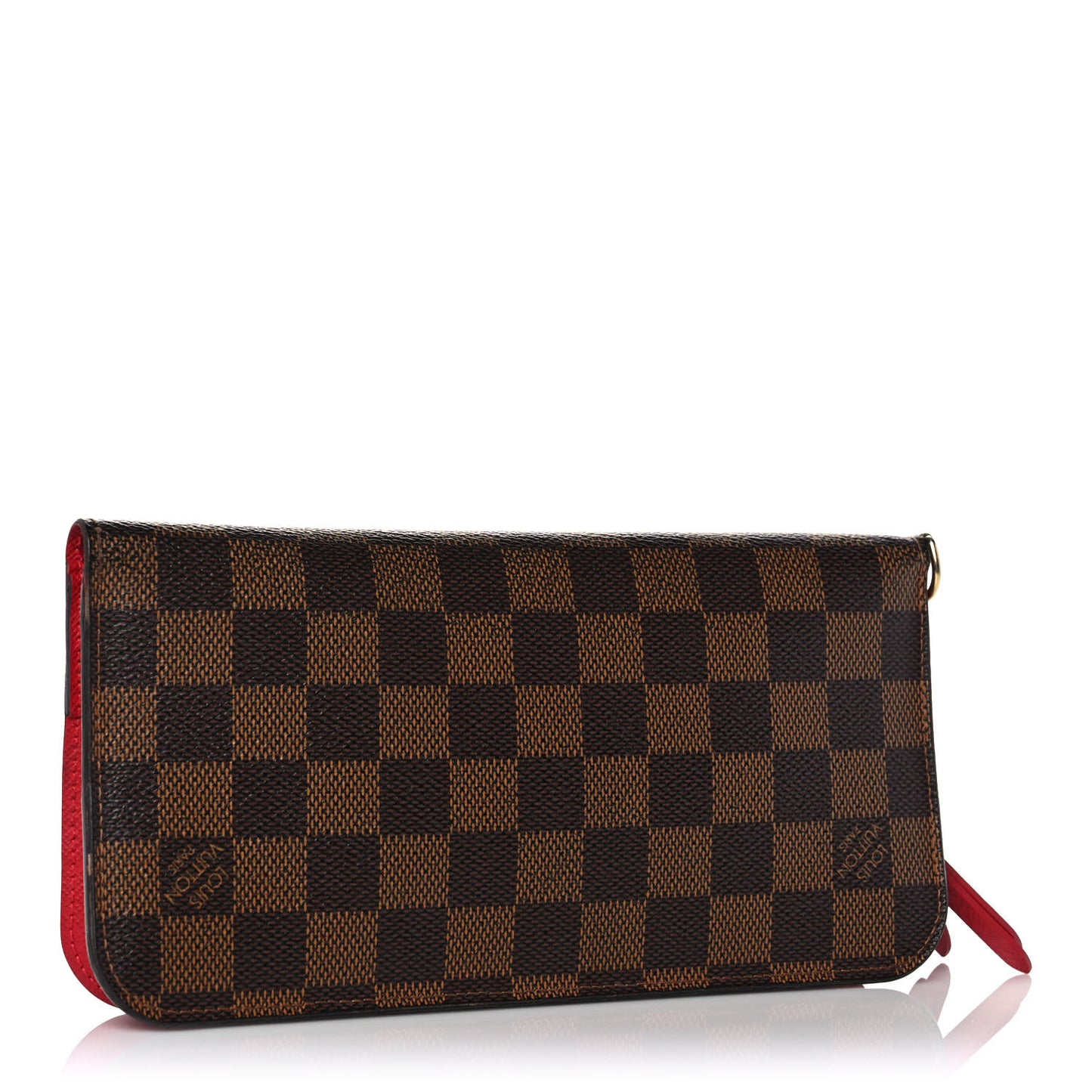 Damier Ebene Insolite Wallet Rouge