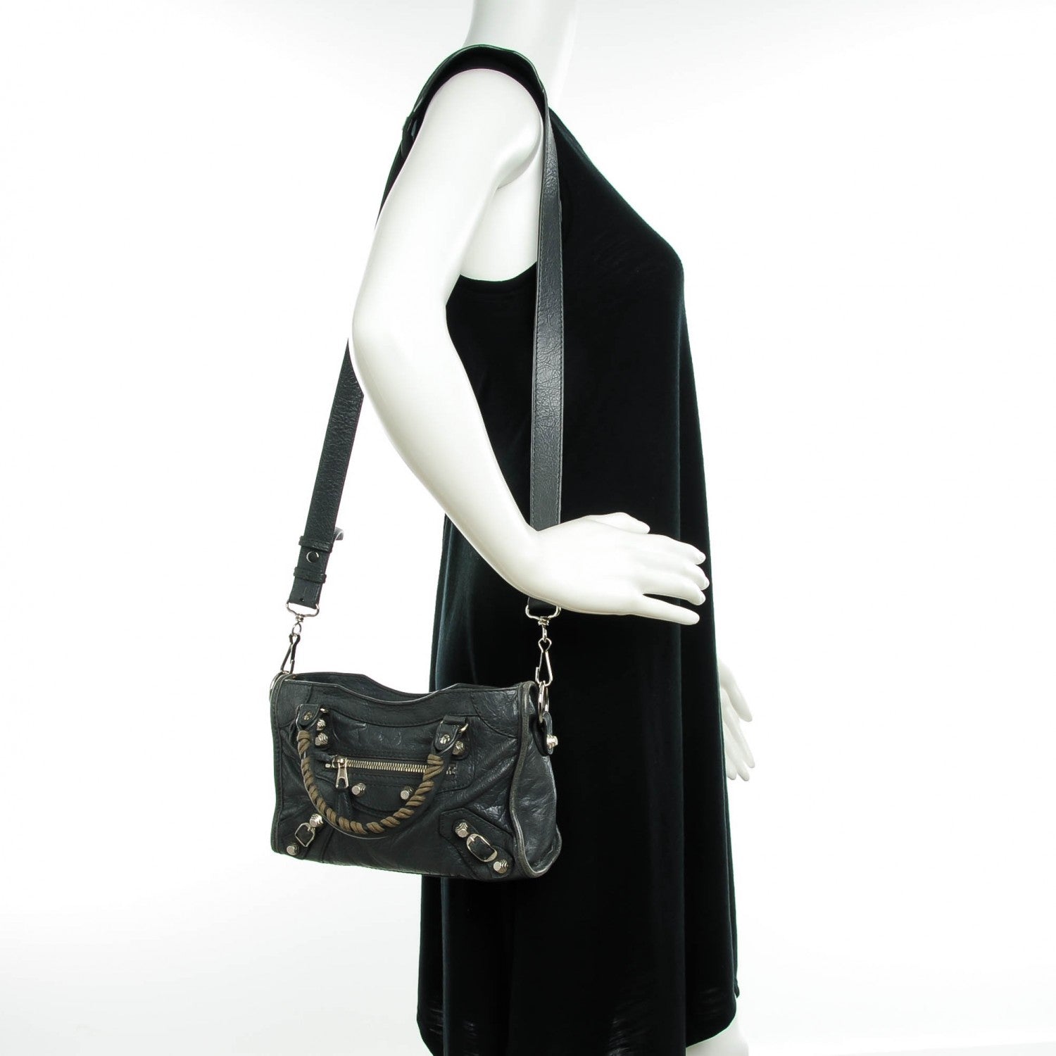 Balenciaga Agneau Giant 12 Silver Hardware Mini City Gris Tarmac 2 of 7