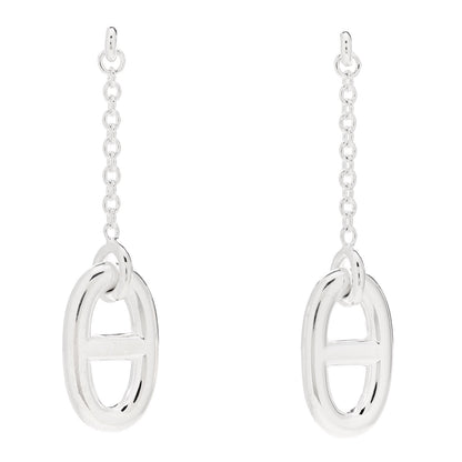 Hermes Sterling Silver Farandole Drop Earrings 1 of 5