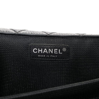 Chanel Calfskin Quilted XXL Travel Flap Bag Black 7 of 9