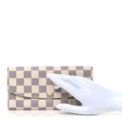Louis Vuitton Damier Azur Emilie Wallet 2 of 7