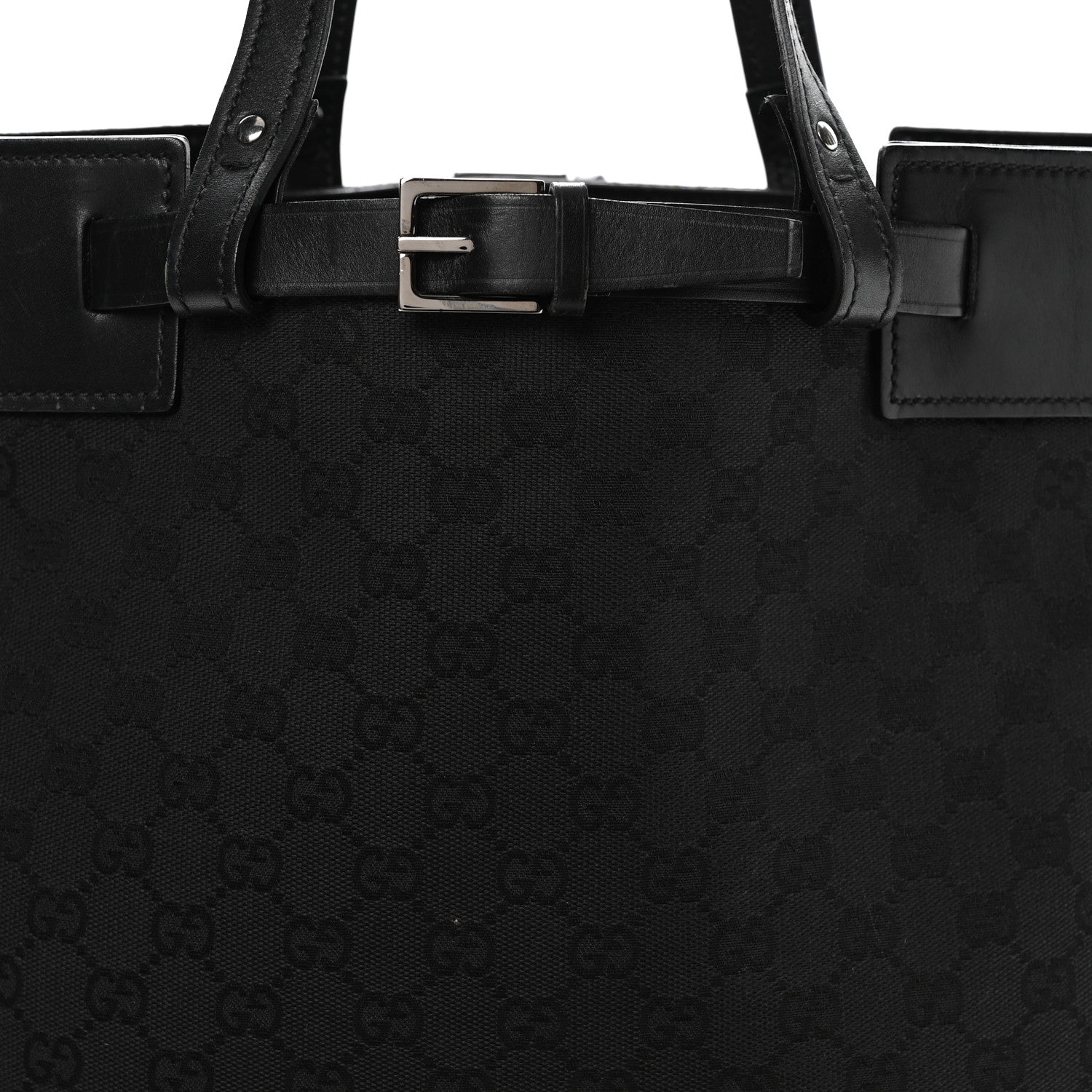 Gucci Monogram Tote Black 8 of 11