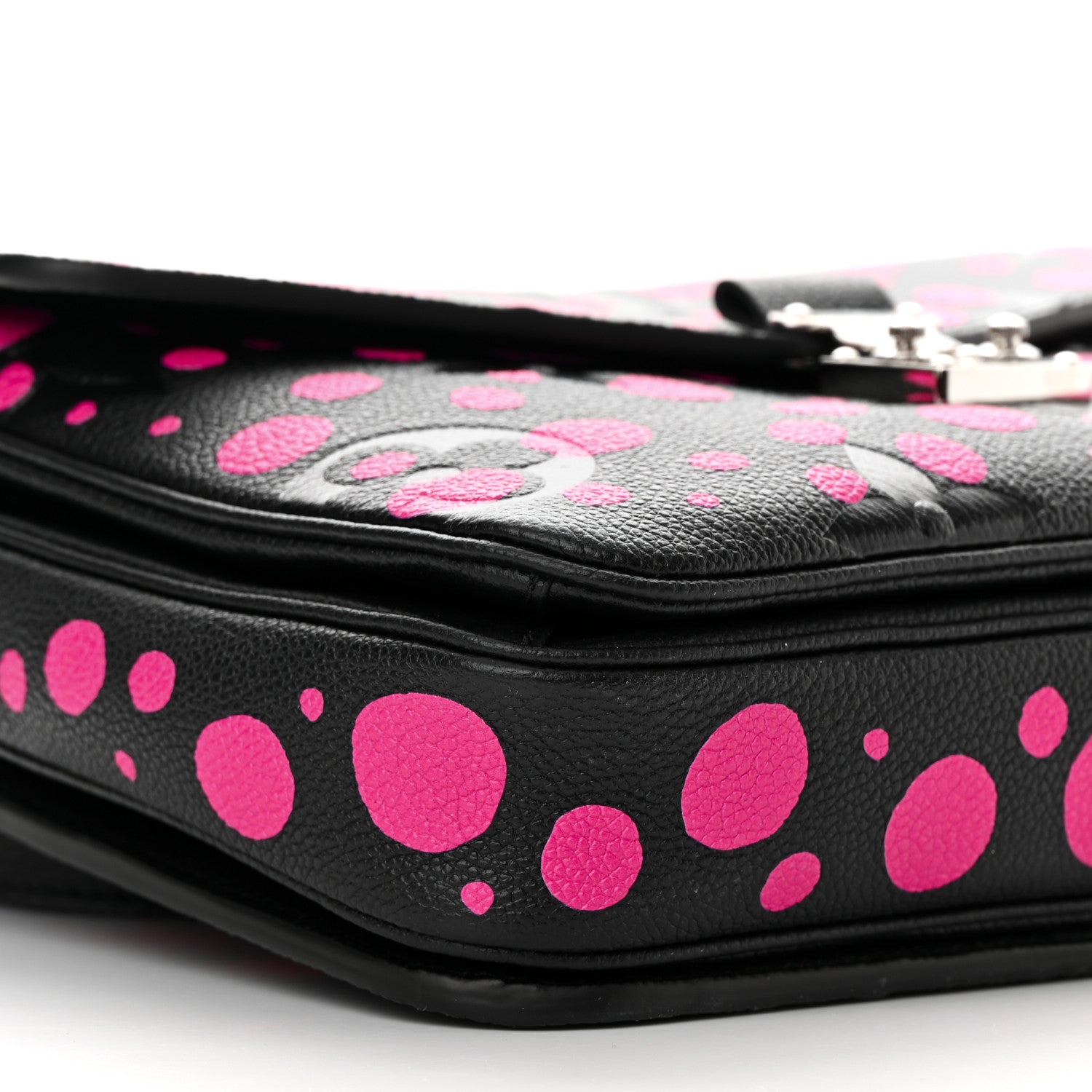 Louis Vuitton LV x YK Empreinte Monogram Giant Pochette Metis Black Fuchsia 9 of 11