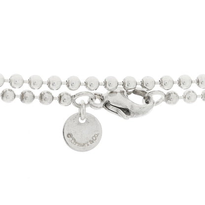 Tiffany Sterling Silver Return To Tiffany Heart Pendant Bead Chain Necklace 5 of 6