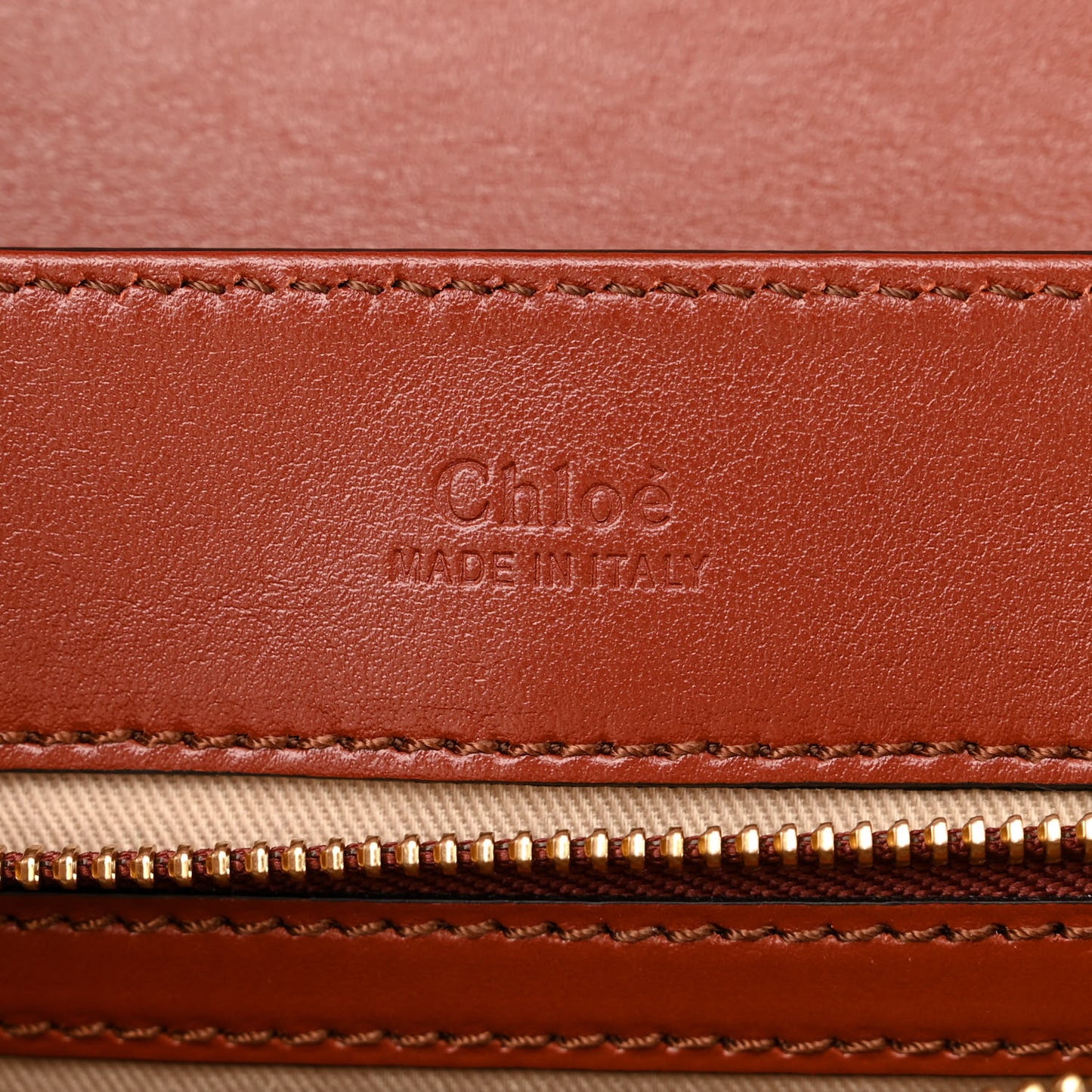 Calfskin Small C Double Carry Sepia Brown
