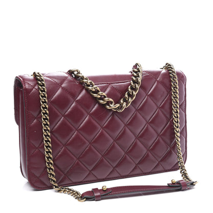 Chanel Calfskin Quilted Large Perfect Edge Flap Burgundy 2 of 11