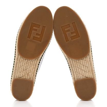 Fendi Calfskin Monster Eyes Espadrille Moccasins 38.5 Purple Multicolor 5 of 7