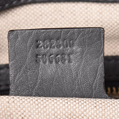 Gucci Pebbled Calfskin Small Bella Top Handle Bag Gray 8 of 13