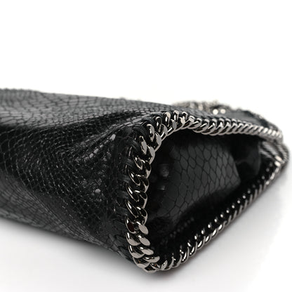 Stella McCartney Faux Snakeskin Small Falabella Fold Over Tote Black 10 of 10