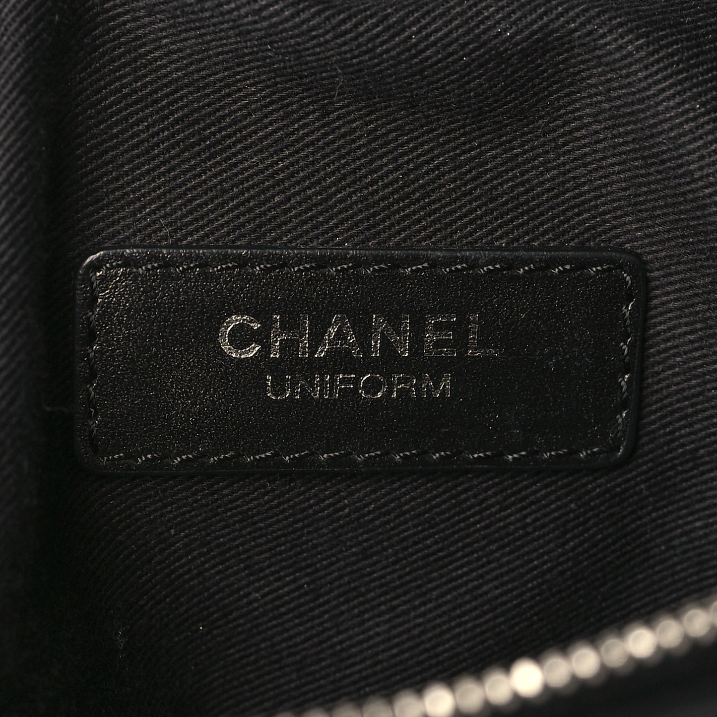 Calfskin Quilted Waist Belt Bag Black