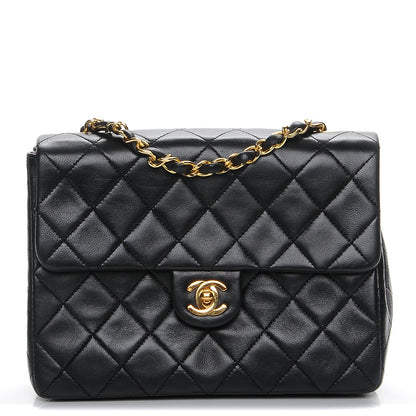 Chanel Lambskin Quilted Small Single Flap Black 1 of 9