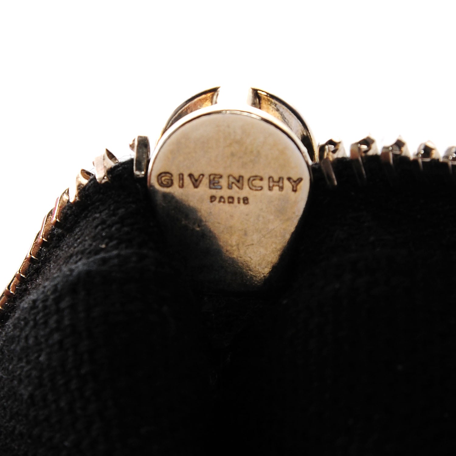 Givenchy Textured Coated Canvas Magnolia and Moth Print Large Zip Pouch Black 9 of 9