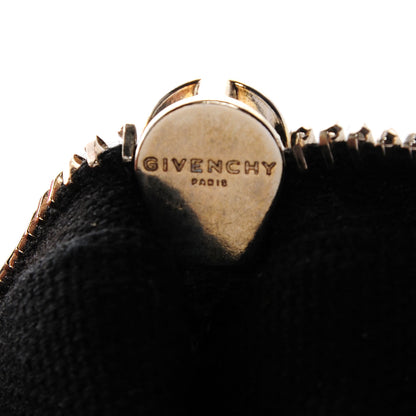 Givenchy Textured Coated Canvas Magnolia and Moth Print Large Zip Pouch Black 9 of 9