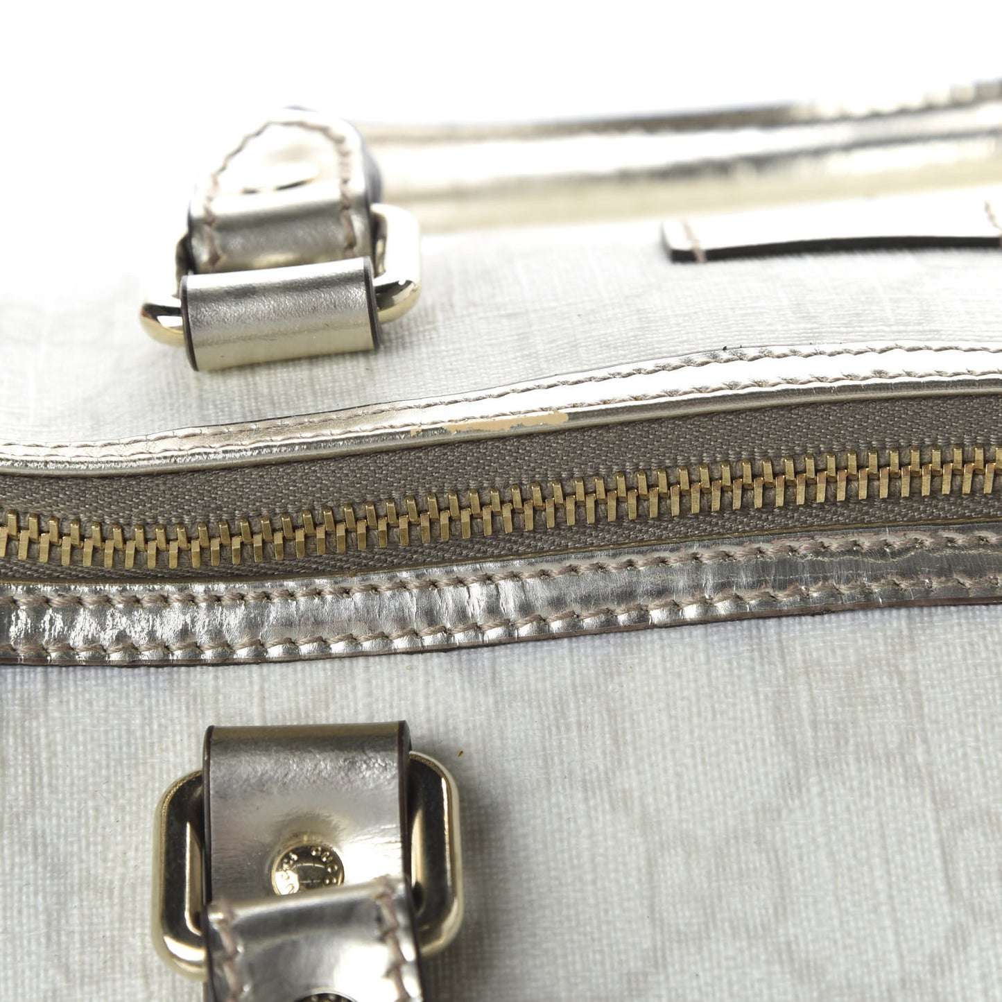 GG Plus Monogram Medium Joy Boston Metallic
