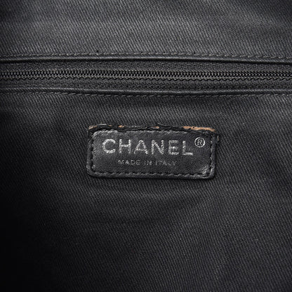 Chanel Distressed Patent Quilted Grocery By Shopping Trolley Black 6 of 7