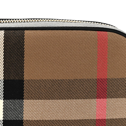 Burberry Giant Check Calfskin Small Camera Bag Black 7 of 9