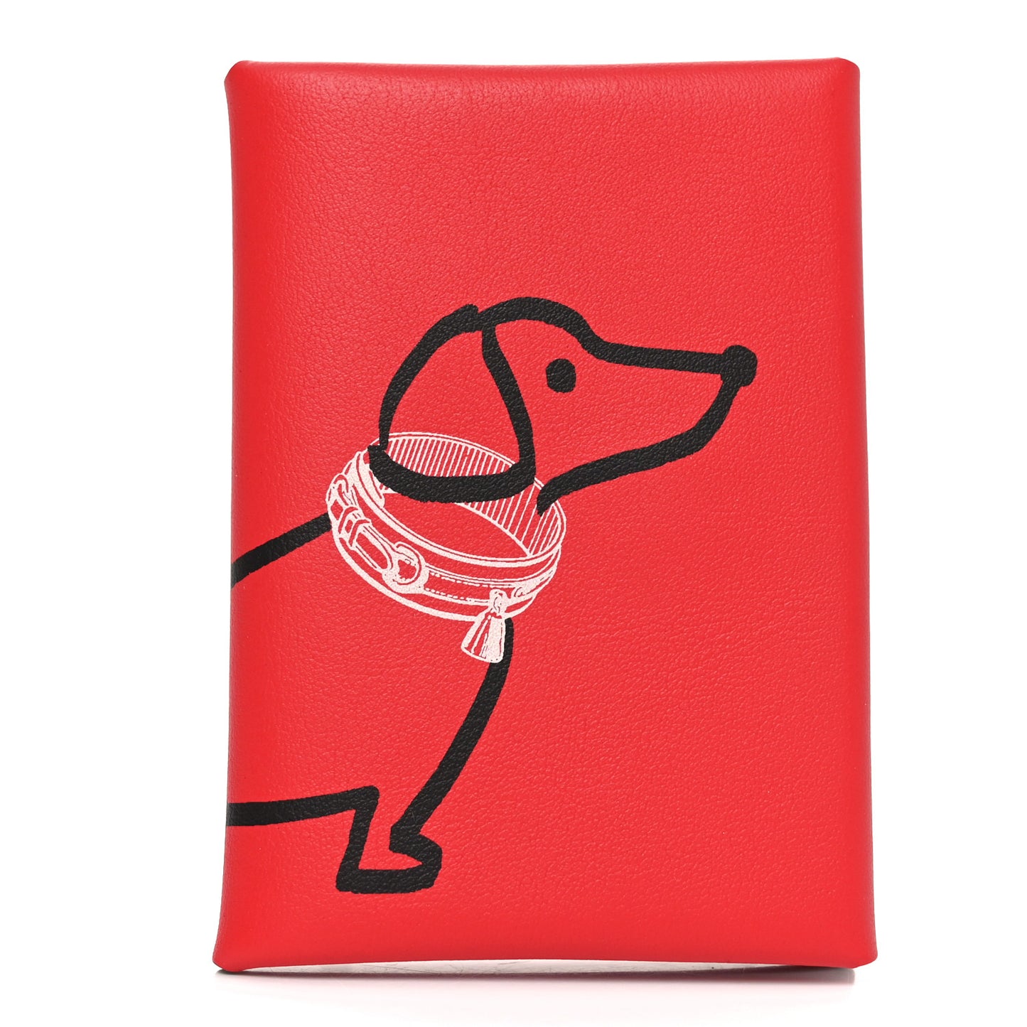 Swift Teckel a Collier Calvi Duo Card Case Rouge De Coeur