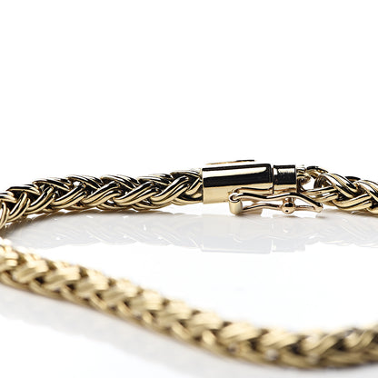 Tiffany 18K Yellow Gold Russian Braid Chain Bracelet 7 of 7