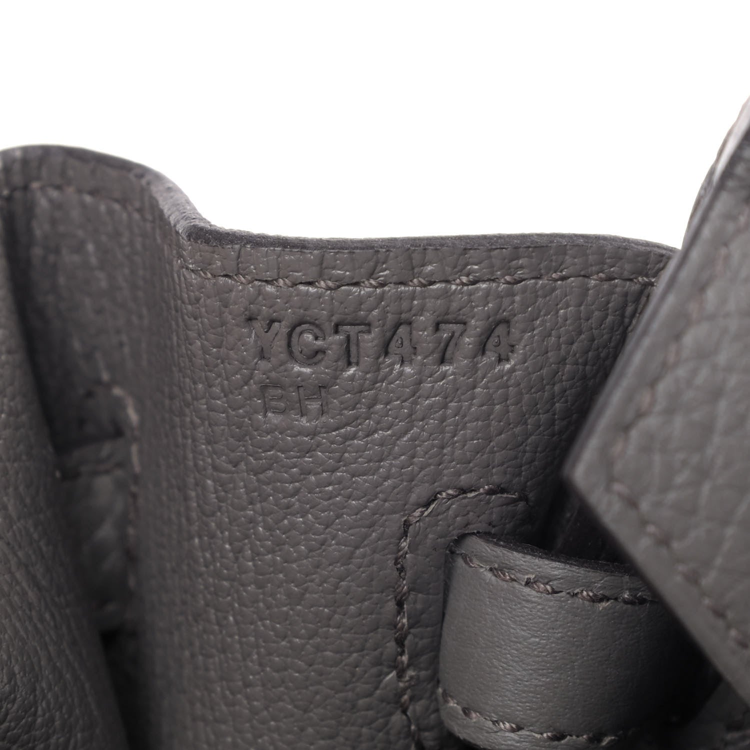 Hermes Togo Birkin 25 Etain 6 of 6