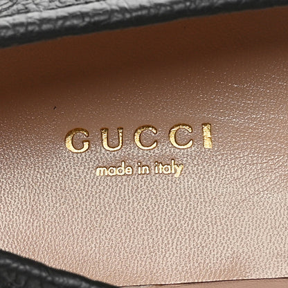 Gucci Piuma Calfskin Embossed Womens Platform Lug Sole Loafers 39 Black 5 of 7