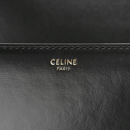 Celine Shiny Calfskin Medium Triomphe Black 6 of 8
